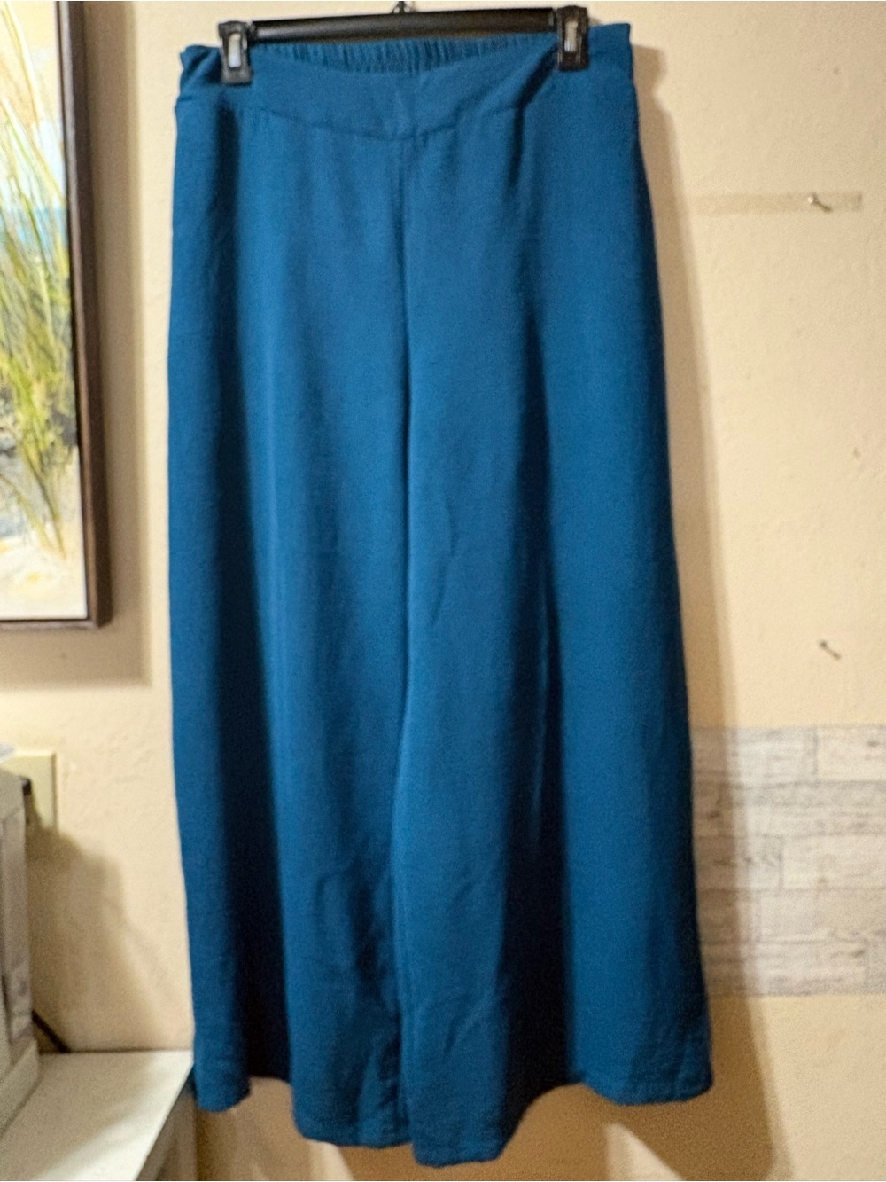 Wide-Leg Women's Pants in Teal